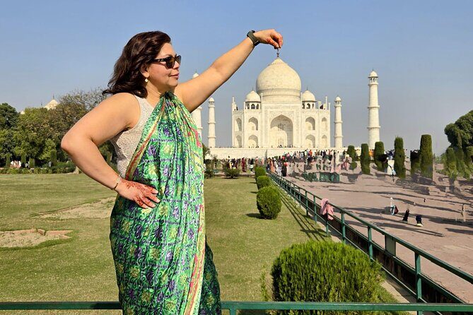 From Delhi: Private Agra & Taj Mahal Tour with 5 <em> Lunch – Key Highlights You’ll Feel Immediately’ /></p>
<ul>
<li><strong>Private AC car both ways</strong> from Delhi to Agra and back (about 200 km), with a dedicated chauffeur</li>
<li><strong>Live guide in your language</strong>, with named guides noted for history and craftsmanship explanations</li>
<li><strong>Taj Mahal, Agra Fort, and Itmad-ud-Daula</strong> in one day, with planned time at each stop</li>
<li><strong>DoubleTree by Hilton Agra buffet lunch</strong> if you choose the lunch option (drinks not included)</li>
<li><strong>Sunrise Taj Mahal pickup at 2:30 AM</strong> if you want the early-light magic</li>
</ul>
<h2 id="the-real-win-a-private-day-trip-that-actually-stays-relaxed">The Real Win: A Private Day Trip That Actually Stays Relaxed</h2>
<p> Lunch – The Real Win: A Private Day Trip That Actually Stays Relaxed’ /><br />
Taj Mahal day tours can go two ways: you either spend the day fighting logistics, or you spend the day looking. This one is built for the second option.</p>
<p><p>You get a <strong>private tour setup</strong> with a dedicated, air-conditioned chauffeur and a guide who stays with your group. That matters because the toughest part of Agra is rarely the sights themselves. It is the time lost coordinating transport, figuring out ticket lines, and trying to “DIY” a route while crowds surge.</p>
</p>
<p><p>A second win is control. Your schedule is flexible in the sense that your pickup is tied to your preferred start time, and the operator even offers an early <strong>2:30 AM pickup</strong> if you want a sunrise Taj Mahal moment. If you are the type who hates rushing, that early start can feel less frantic than the later crowd crush.</p>
</p>
<p><p>The day is still long, though. Even with private transport, you are covering a lot of ground between Delhi and Agra and then walking through three major monument areas. If you like compact days with lots of sights, you will be happy. If you need a slow travel pace, plan a lighter day around it.</p>
</p>
<div style="margin: 20px 0; padding: 15px 0;"><p>You can also read our reviews of more private tours in Jaipur</p><ul style="margin: 10px 0; padding: 0; list-style: none;"><li style="margin: 0 0 10px 0; padding: 0 0 10px 0; border-bottom: 1px solid #eee; display: flex; align-items: flex-start; gap: 12px; line-height: 1.4;"><a href="https://thejaipurguide.com/jaipur-private-full-day-sightseeing-tour-by-car-with-guide/" aria-hidden="true" tabindex="-1"><img decoding="async" style="width: 80px; height: 60px; object-fit: cover; border-radius: 4px; flex-shrink: 0;" src="https://thejaipurguide.com/wp-content/uploads/2026/05/jaipur-private-full-day-sightseeing-tour-by-car-with-guide-150x150.jpg" alt="" loading="lazy"></a><div><a href="https://thejaipurguide.com/jaipur-private-full-day-sightseeing-tour-by-car-with-guide/">Jaipur: Private Full Day Sightseeing Tour By Car with Guide</a><br><span style="font-size: 0.82em; color: #555; margin-top: 2px;"><span style="color: #f5a623;">★</span> 4.9 &middot; 1,839 reviews</span></div></li><li style="margin: 0 0 10px 0; padding: 0 0 10px 0; border-bottom: 1px solid #eee; display: flex; align-items: flex-start; gap: 12px; line-height: 1.4;"><a href="https://thejaipurguide.com/jaipur-private-sightseeing-day-tour-with-guide-by-car/" aria-hidden="true" tabindex="-1"><img decoding="async" style="width: 80px; height: 60px; object-fit: cover; border-radius: 4px; flex-shrink: 0;" src="https://thejaipurguide.com/wp-content/uploads/2026/05/jaipur-private-sightseeing-day-tour-with-guide-by-car-150x150.jpg" alt="" loading="lazy"></a><div><a href="https://thejaipurguide.com/jaipur-private-sightseeing-day-tour-with-guide-by-car/">Jaipur: Private Sightseeing Day Tour with Guide by Car</a><br><span style="font-size: 0.82em; color: #555; margin-top: 2px;"><span style="color: #f5a623;">★</span> 4.8 &middot; 773 reviews</span></div></li><li style="margin: 0; padding: 0; border-bottom: none; display: flex; align-items: flex-start; gap: 12px; line-height: 1.4;"><a href="https://thejaipurguide.com/full-day-jaipur-private-sightseeing-tour-by-car-with-guide/" aria-hidden="true" tabindex="-1"><img decoding="async" style="width: 80px; height: 60px; object-fit: cover; border-radius: 4px; flex-shrink: 0;" src="https://thejaipurguide.com/wp-content/uploads/2026/05/full-day-jaipur-private-sightseeing-tour-by-car-with-guide-150x150.jpg" alt="" loading="lazy"></a><div><a href="https://thejaipurguide.com/full-day-jaipur-private-sightseeing-tour-by-car-with-guide/">Full-Day Jaipur Private Sightseeing Tour by Car with Guide</a><br><span style="font-size: 0.82em; color: #555; margin-top: 2px;"><span style="color: #f5a623;">★</span> 5.0 &middot; 472 reviews</span></div></li></ul></div><h2 id="the-drive-from-delhi-to-agra-comfort-timing-and-less-hassle">The Drive from Delhi to Agra: Comfort, Timing, and Less Hassle</h2>
<p><img src=
