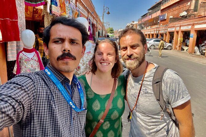 Heritage Culture and History Walking Tour in Jaipur - Hawa Mahal from the outside: pretty, practical, and fast
