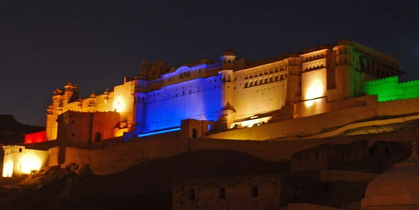 Jaipur Amber Fort Light & Sound Show with Dinner - Dinner after the show: veg comfort food plus cultural performance
