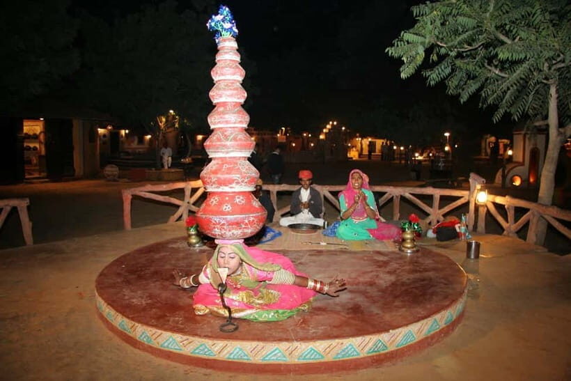 Jaipur: Cultural Evening Tour & Dinner at Chokhi Dhani - The Rajasthani Dinner That Makes the Evening Worth It