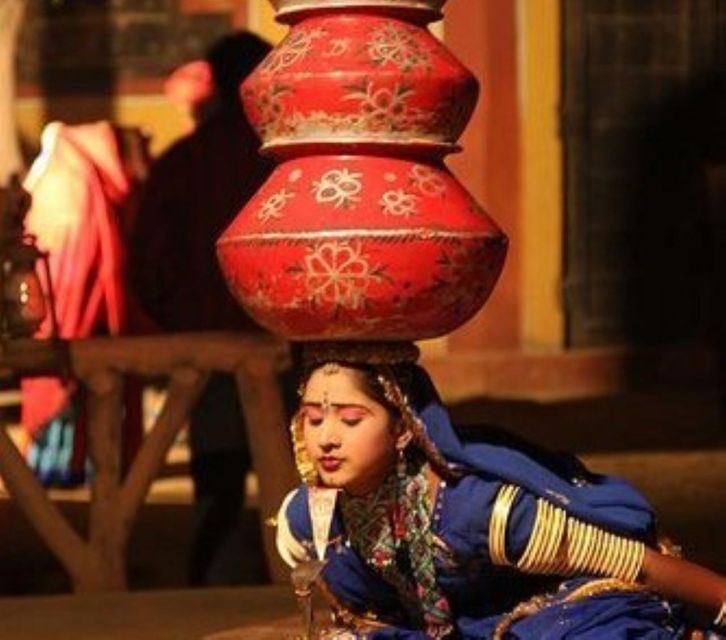 Jaipur Evening Tour Chokhi Dhani village culture with dinner - Private car, Old Jaipur stop, and a clear 5-hour flow