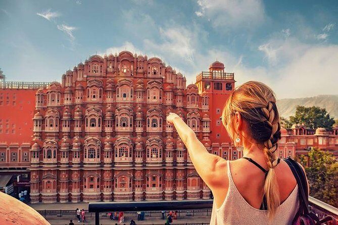 Jaipur Full Day City Tour visit Hawa Mahal, Amber Fort & City Palace - Jal Mahal photo stop: the Water Palace and seasonal water