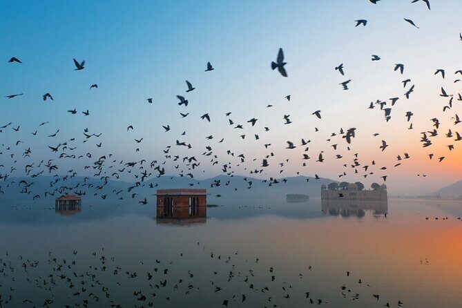 Jaipur Sunrise Tour with Morning Flower Market Walk - Stop 1: Jal Mahal Sunrise Over the Water Palace