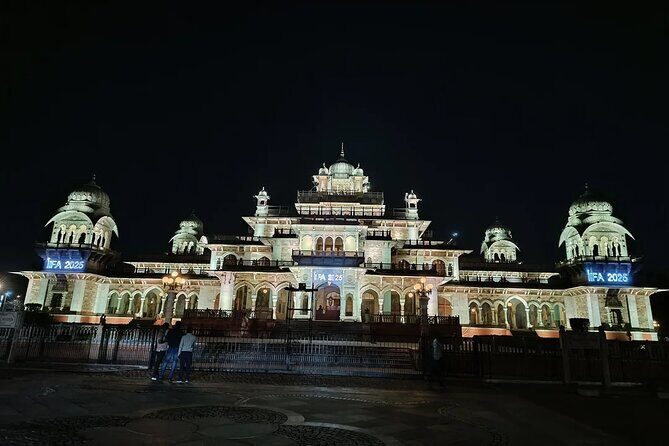 Magical Jaipur Night Tour Including Patrika Gate - Raj Mandir Cinema from outside: architecture credit, no ticket line