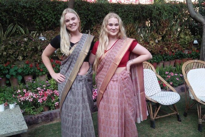 Saree Draping - Timeless elegance of traditional Indian Saree - Photo Time in the Heritage Hall or Garden with Bindi